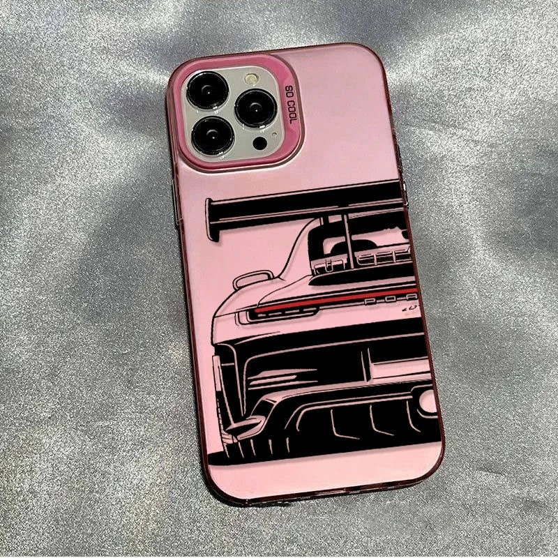 Funda Diseño Carro Para iphone 11-17 Pro Max Reforzada