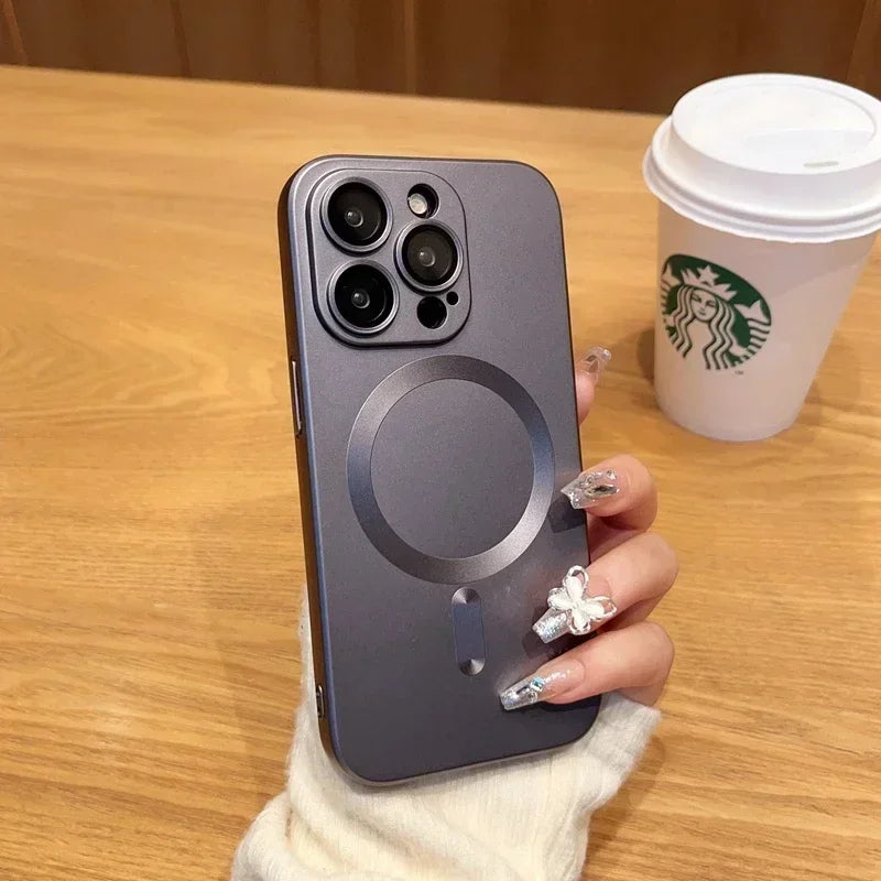 Funda Silicon compatible con MagSafe para iPhone 11-16 Pro Max Diversos Colores.
